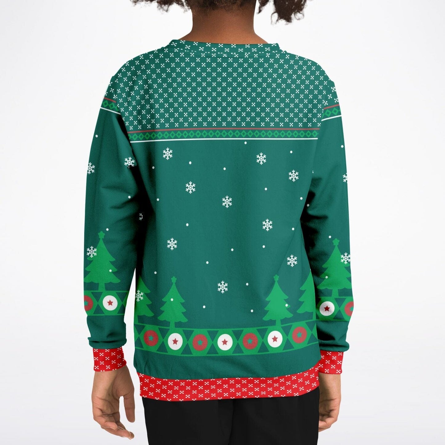 Ninja Elf  Ugly Christmas Sweatshirt Kids Unisex    - HolidayShoppingFinds