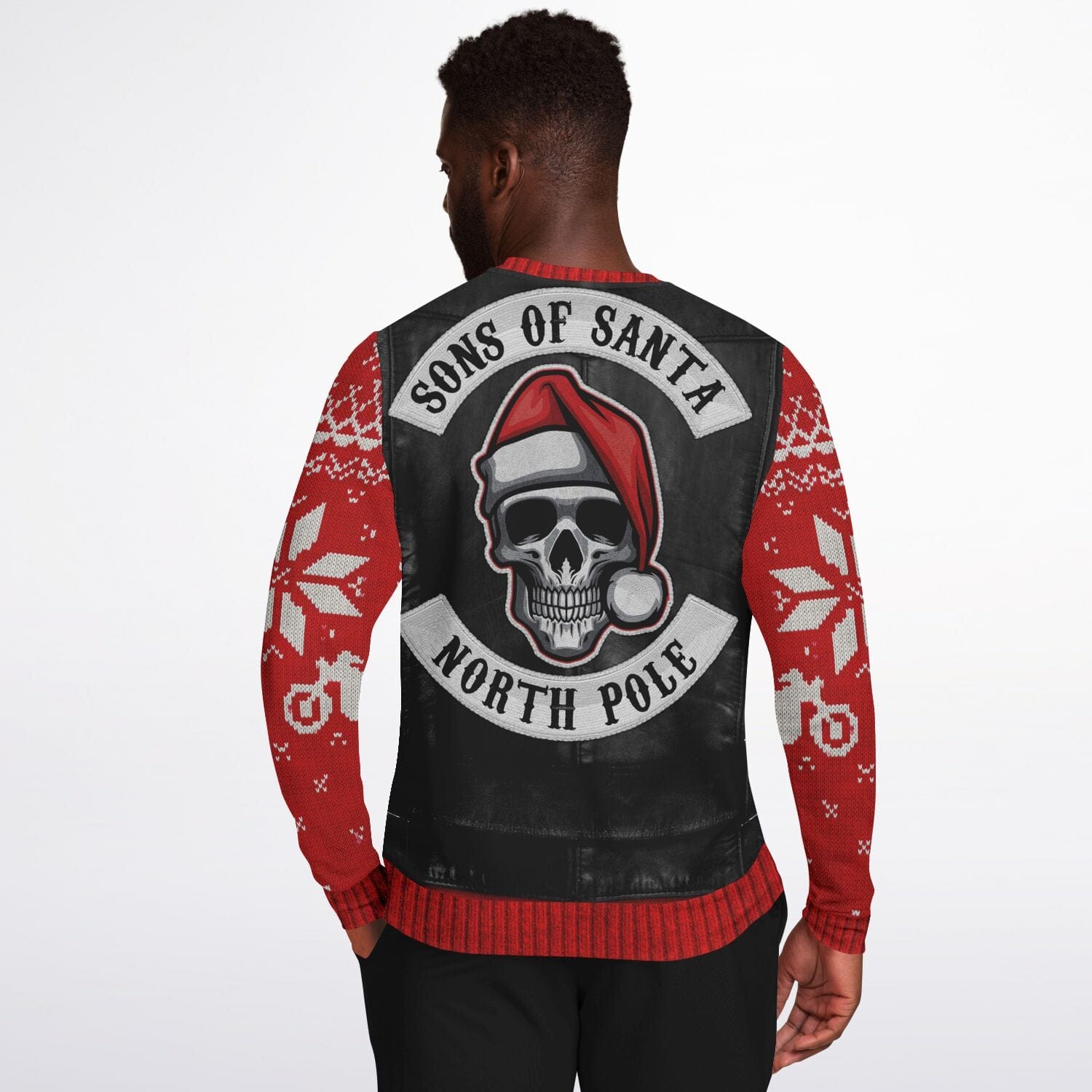 Sons of Santa Ugly Christmas Sweatshirt for Motorcycle Bike Lovers    - HolidayShoppingFinds