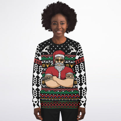 Santa Bouncer Ugly Christmas Sweatshirt Mens Womens Funny Sweater    - HolidayShoppingFinds