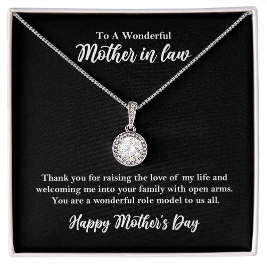 To Wonderful Mother-in-law Necklace, Mother's Day Gift from Daughter-in-Law Two Tone Box   - HolidayShoppingFinds