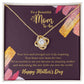 To Beautiful Mom-to-be Necklace, 1st Mothers Day Gift for Pregnant Mom 18K Yellow Gold Finish Two-Tone Gift Box  - HolidayShoppingFinds