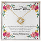 To Second Mom Love Knot Necklace, Stepmom Stepmother Mothers Day Gift ❤ 18K Yellow Gold Finish Two-Toned Gift Box  - HolidayShoppingFinds