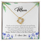 To My Mom Love Knot Necklace Gift from Daughter-Son, Mother's Day Gift 18K Yellow Gold Finish Two-Toned Gift Box  - HolidayShoppingFinds