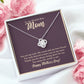 World's Best Mom Love Knot Necklace, Mothers Day Gift from Daughter Son    - HolidayShoppingFinds