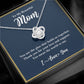 To My Beautiful Mom Love Knot Necklace Gift From Son or Daughter    - HolidayShoppingFinds