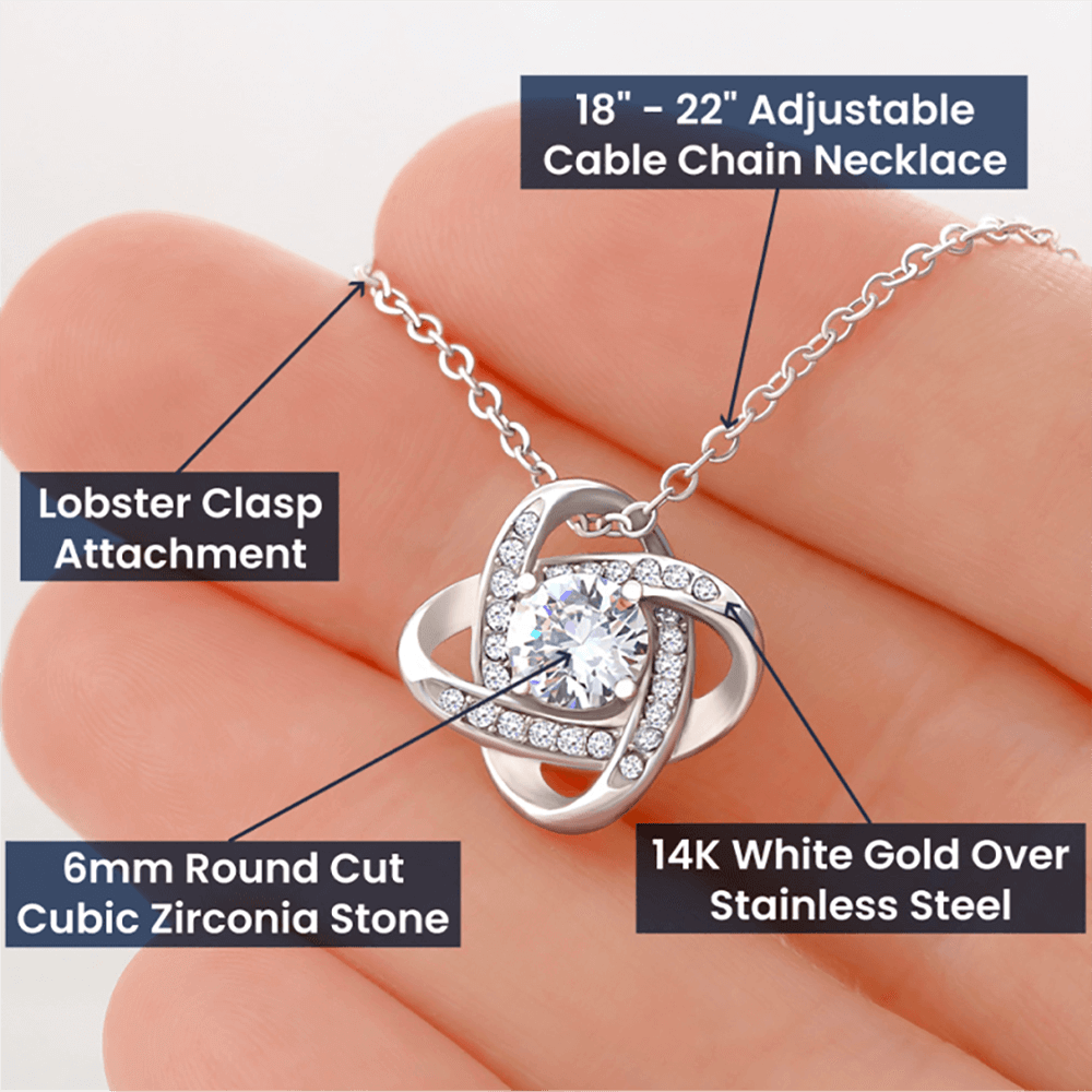 Grandma Gift Love Knot Necklace from Grandchildren, Mothers Day Gift ❤    - HolidayShoppingFinds