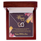 Expecting Mom-to-be Necklace,  1st Mothers Day Gift for Pregnant Mom Rose Gold Finish Luxury Box w/LED  - HolidayShoppingFinds