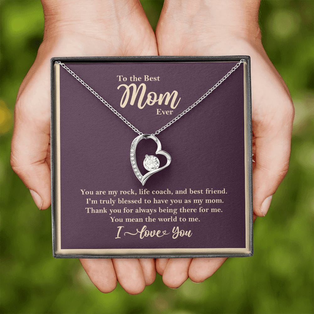 Best Mom Ever Necklace, Mom Gift from Son/Daughter, Mother's Day Gift    - HolidayShoppingFinds