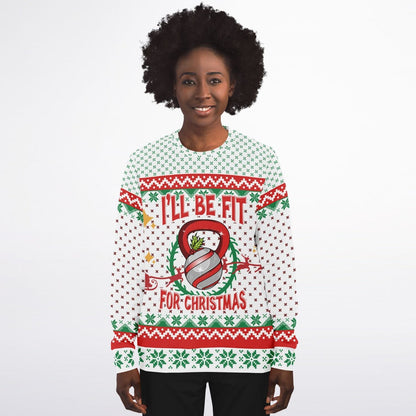 Fit for Christmas Ugly Christmas Sweatshirt Funny Sweater Unisex    - HolidayShoppingFinds