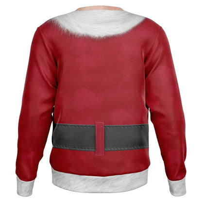 Fit Santa Ugly Christmas Sweatshirt Funny Xmas Mens Sweater    - HolidayShoppingFinds