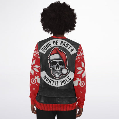 Sons of Santa Ugly Christmas Sweatshirt for Motorcycle Bike Lovers    - HolidayShoppingFinds