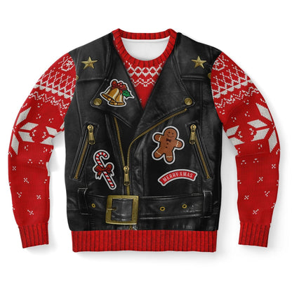 Sons of Santa Ugly Christmas Sweatshirt for Motorcycle Bike Lovers XS   - HolidayShoppingFinds